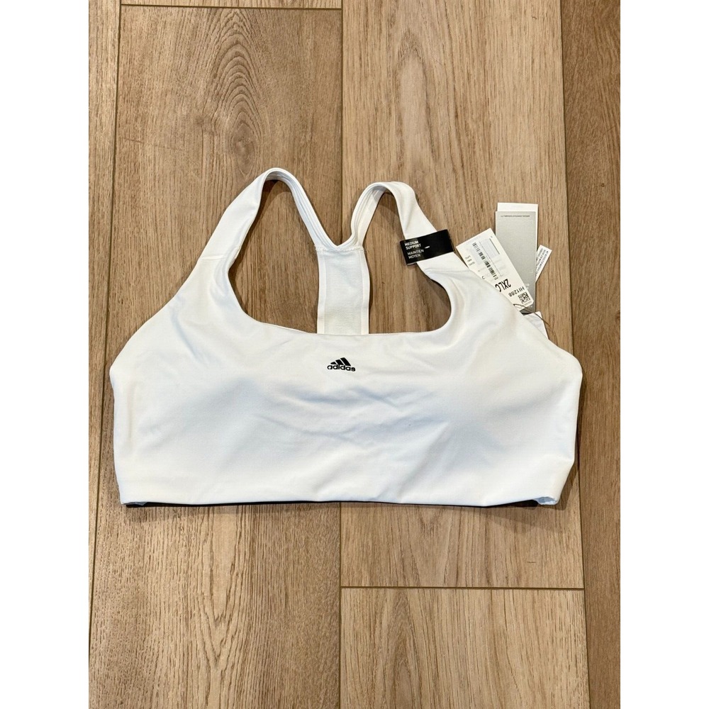 Adidas Women's Powerimpact Training Medium Support Bra Size 2XLC White